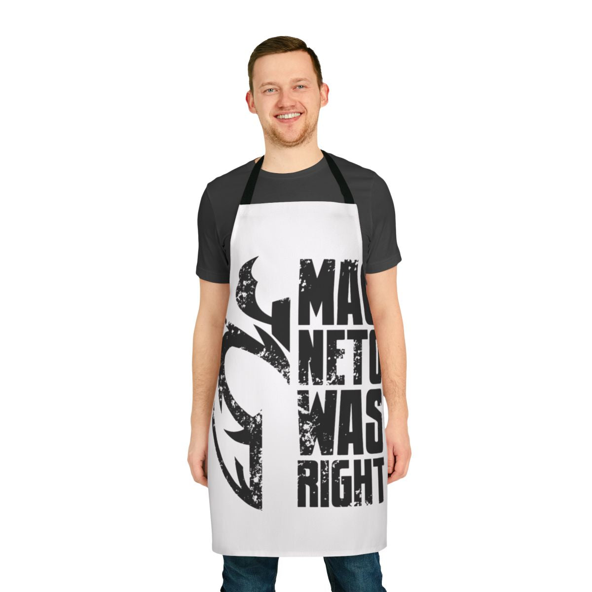 "Mutant Resistance Apron featuring Magneto from the X-Men comics"