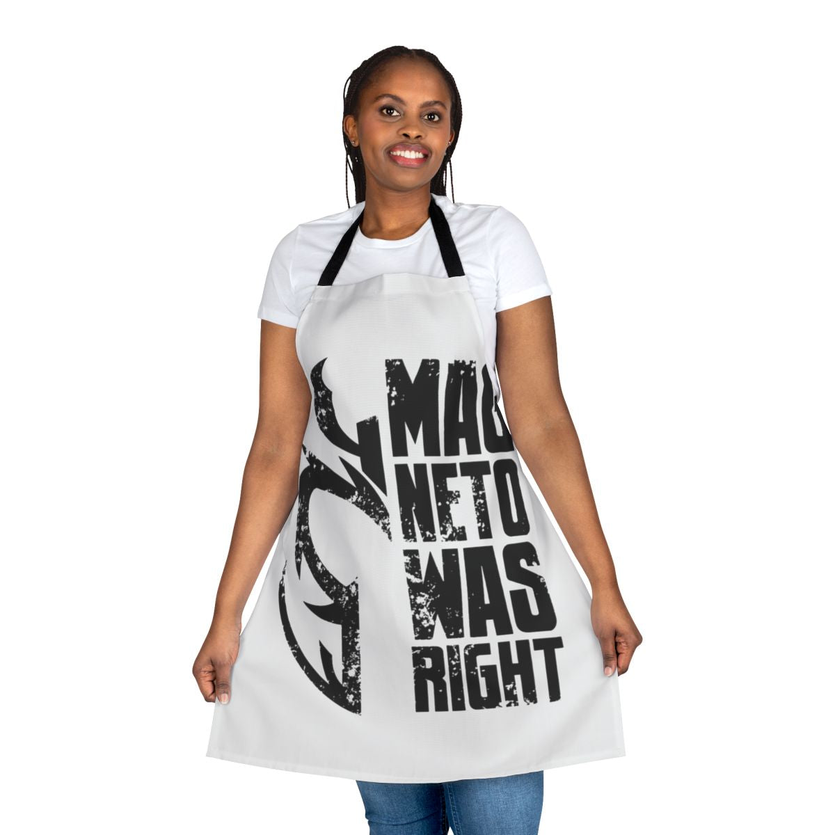 "Mutant Resistance Apron featuring Magneto from the X-Men comics"