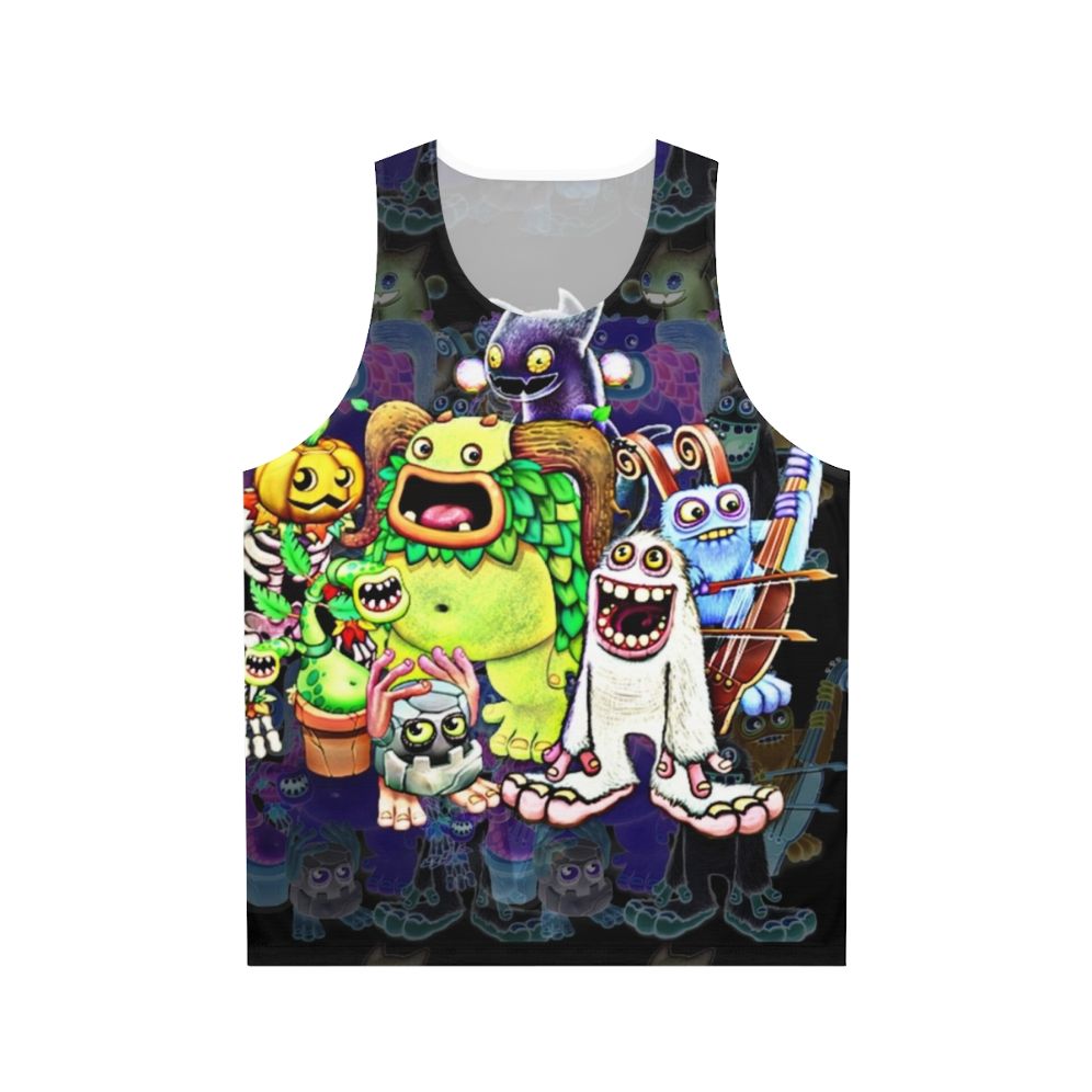 Unisex tank top featuring colorful My Singing Monsters characters