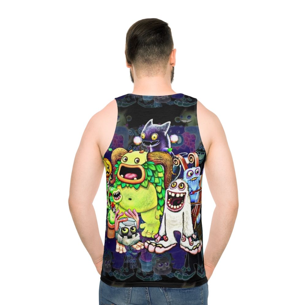 Unisex tank top featuring colorful My Singing Monsters characters