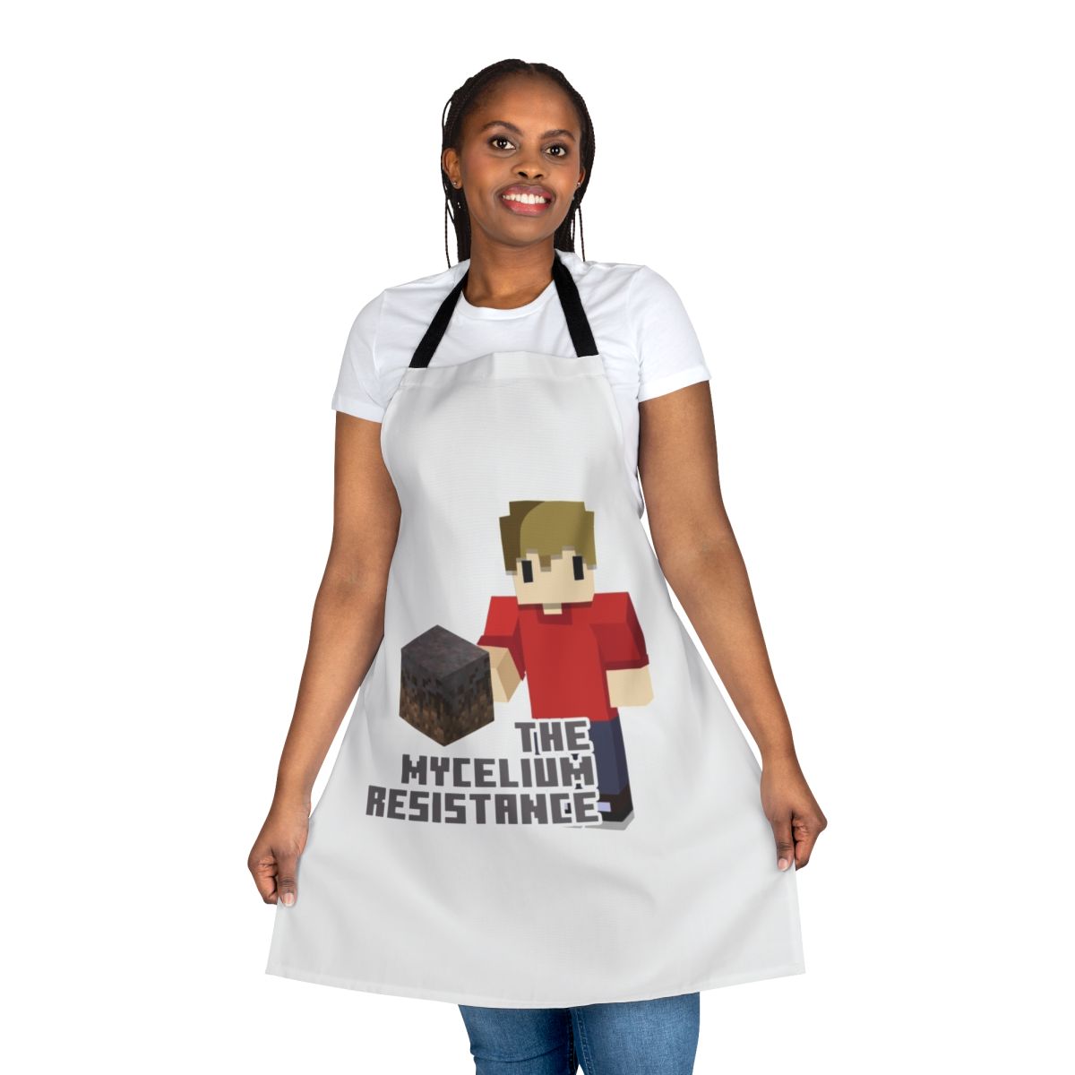 Mycelium Resistance-Inspired Apron featuring Grian from Hermitcraft