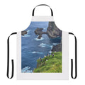 Mykines Faroe Islands Apron featuring puffins and scenic landscape