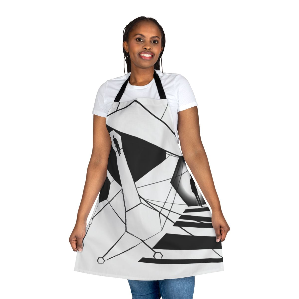 Twilight Zone inspired apron with unique cosmic design
