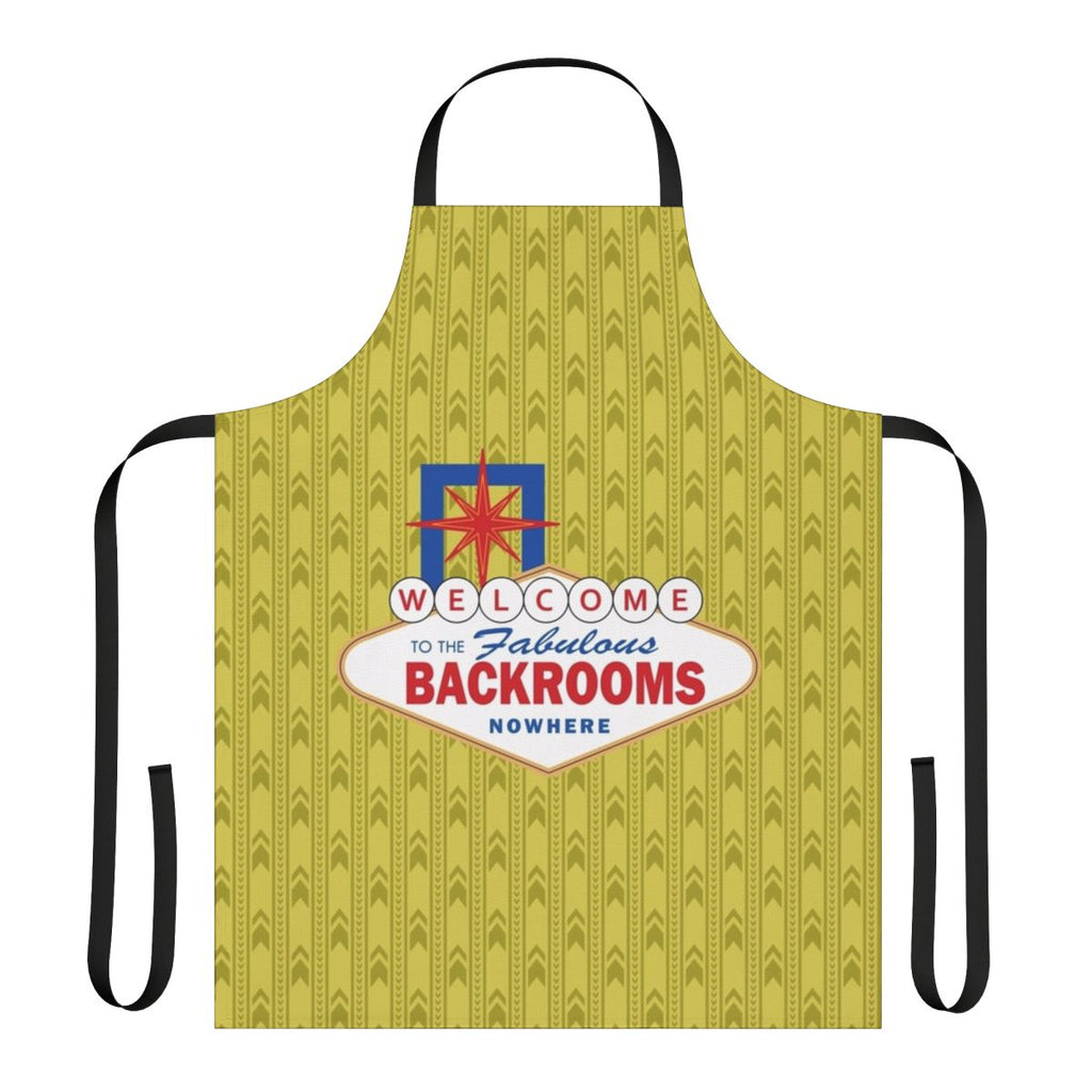 Backrooms-themed apron with a dark, unsettling design