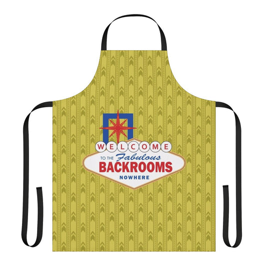Backrooms-themed apron with a dark, unsettling design