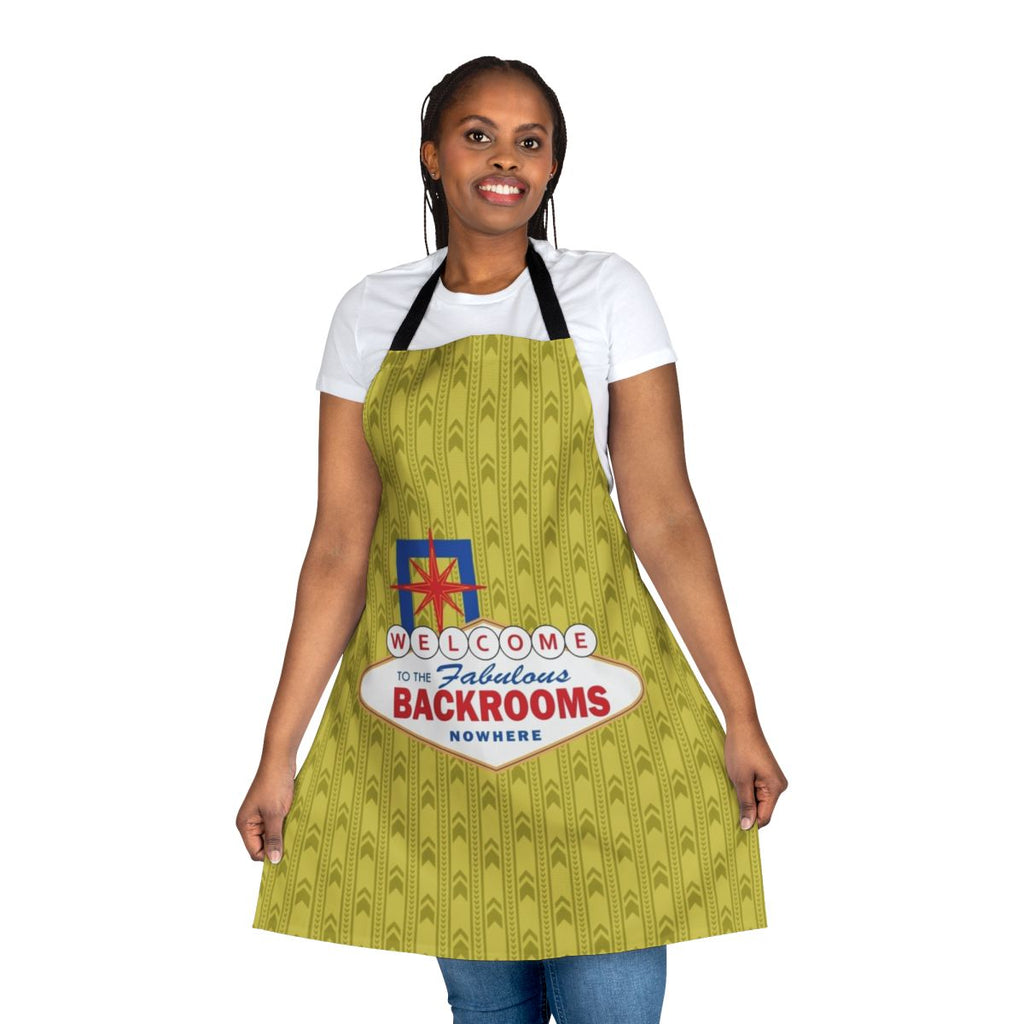 Backrooms-themed apron with a dark, unsettling design