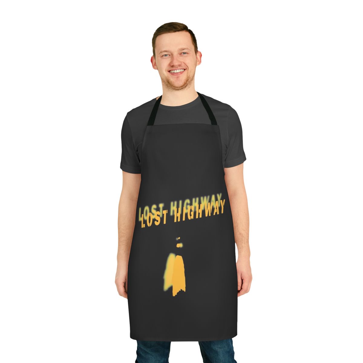 Lost Highway apron featuring David Lynch film references