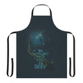 Apron featuring a Subnautica-inspired underwater scene with a leviathan creature