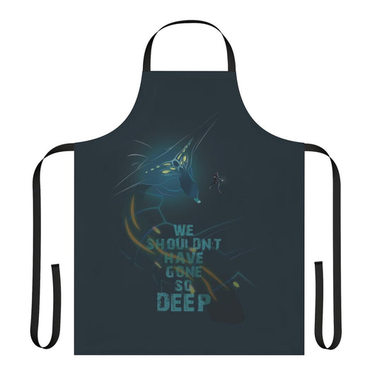 Apron featuring a Subnautica-inspired underwater scene with a leviathan creature