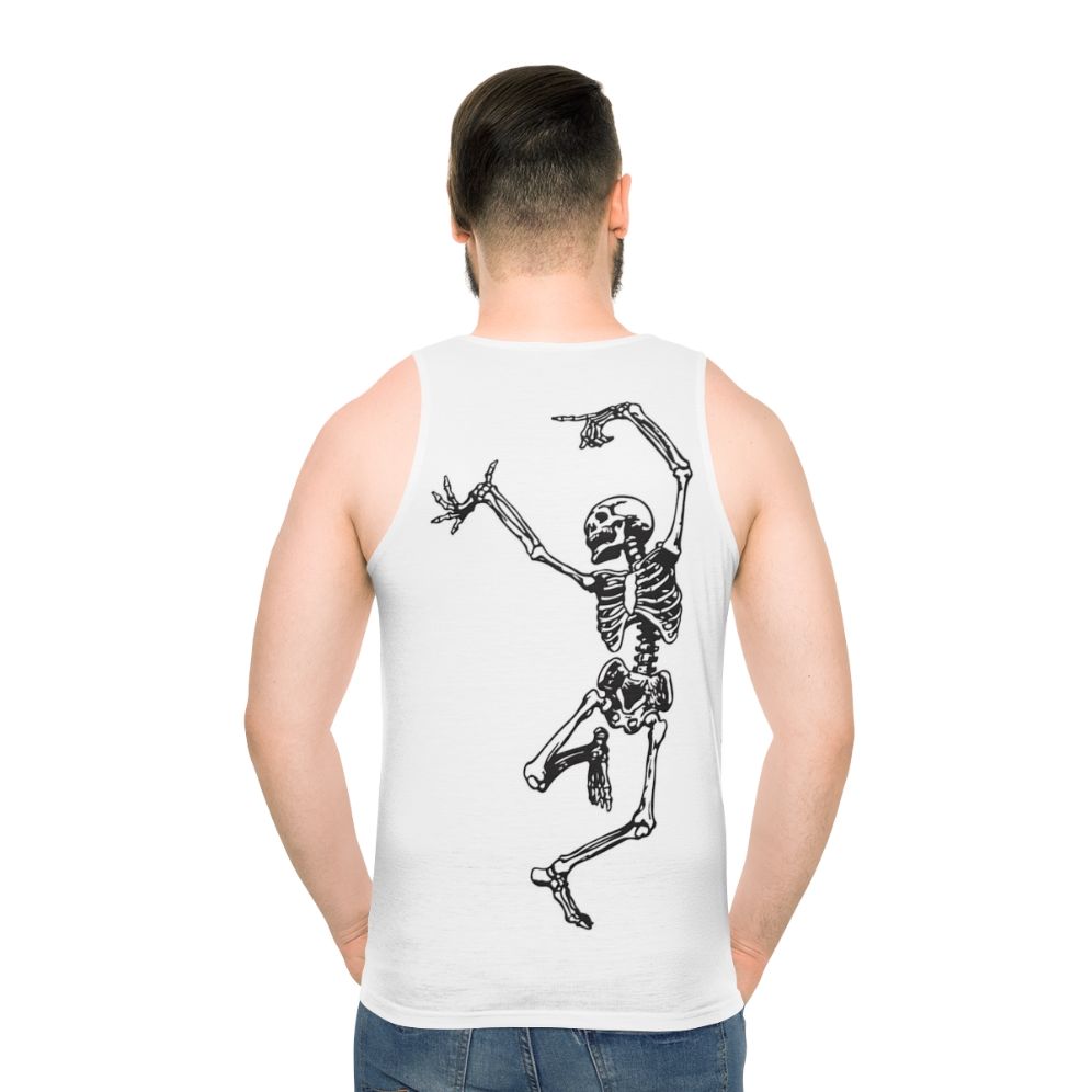 Unisex tank top featuring a skull design with mystic and occult elements
