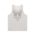 Mystic deer unisex tank top with geometric design