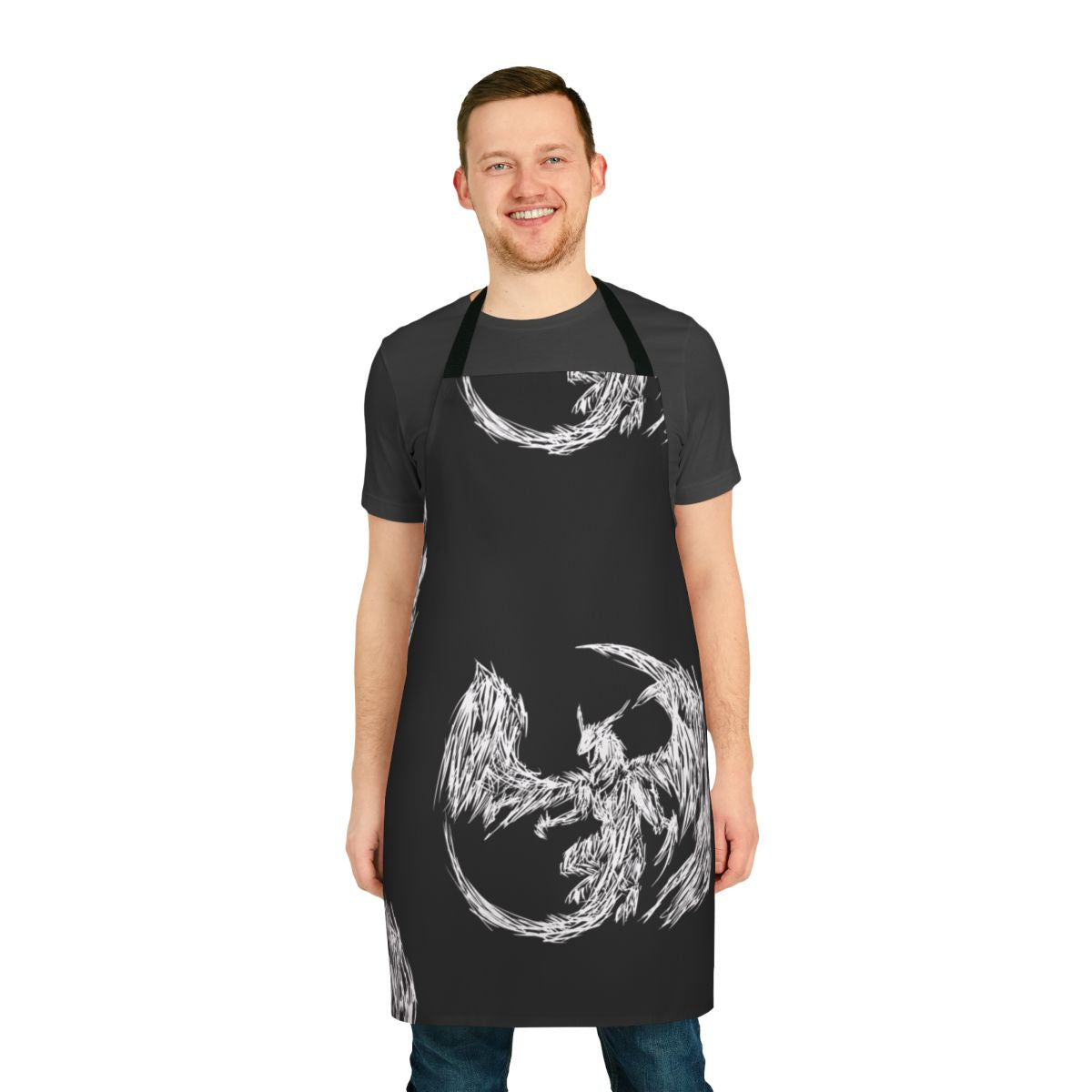 Mystic dragon lightning legendary animal design on an apron