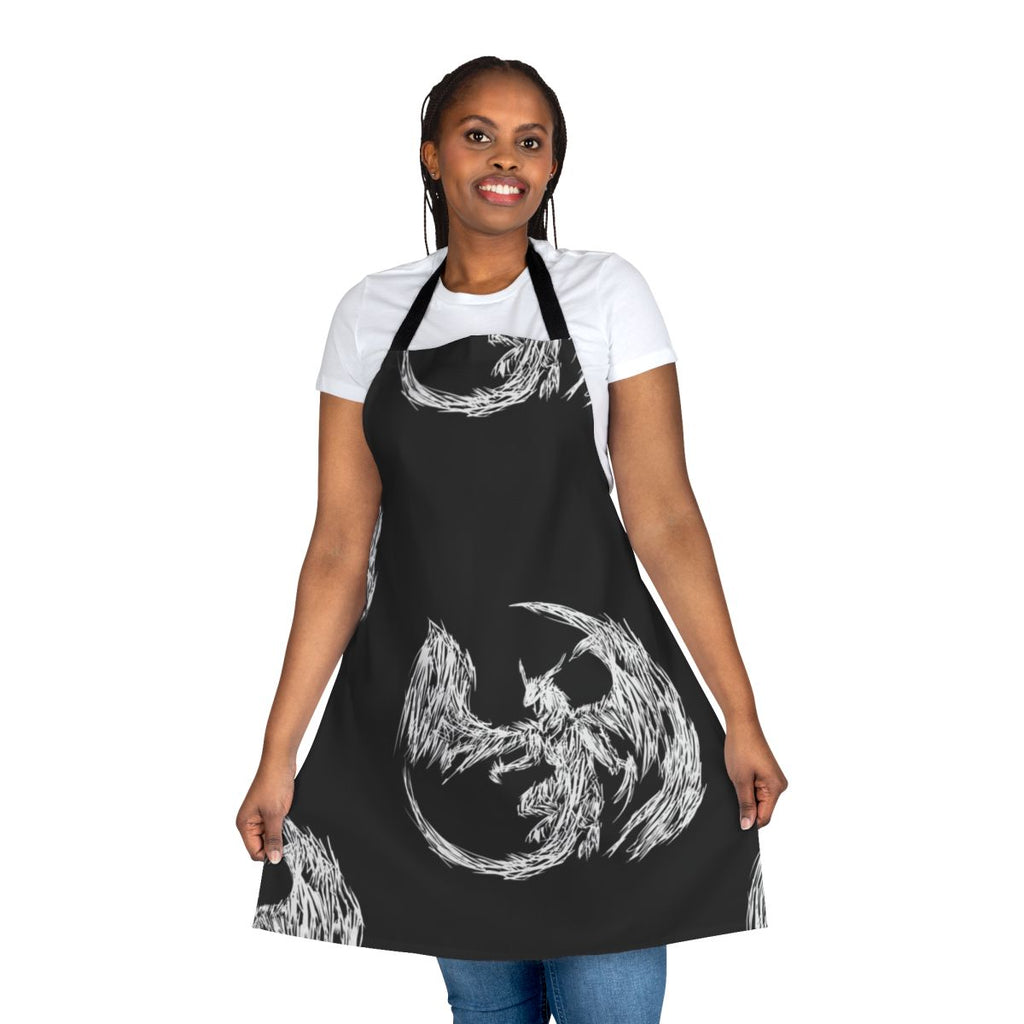 Mystic dragon lightning legendary animal design on an apron