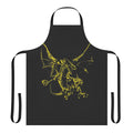 Mystic lightning dragon illustration on a high-quality apron.