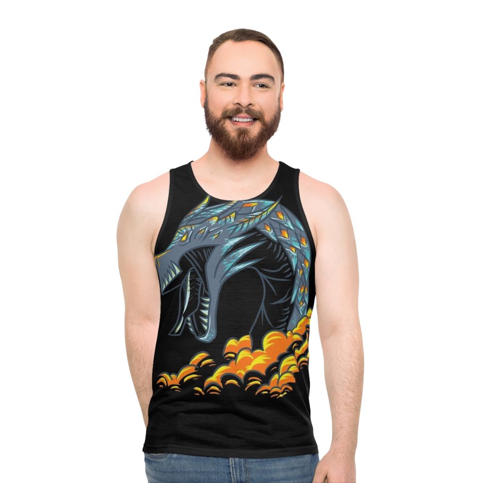 Mystic lightning dragon unisex tank top