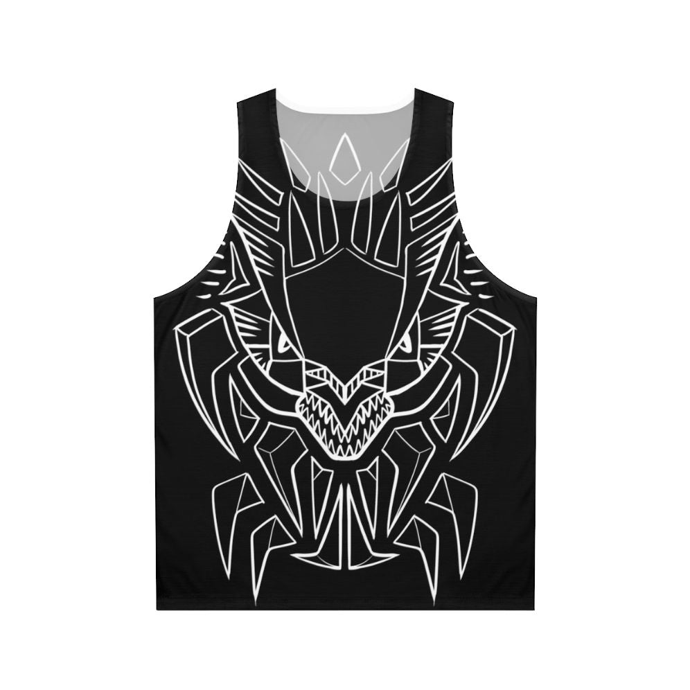 Mystic lightning dragon tribal unisex tank top