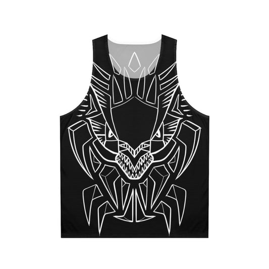 Mystic lightning dragon tribal unisex tank top