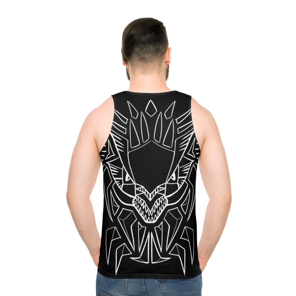 Mystic lightning dragon tribal unisex tank top