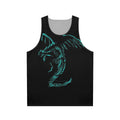 Mystic Lightning Dragon Scribble Unisex Tank Top