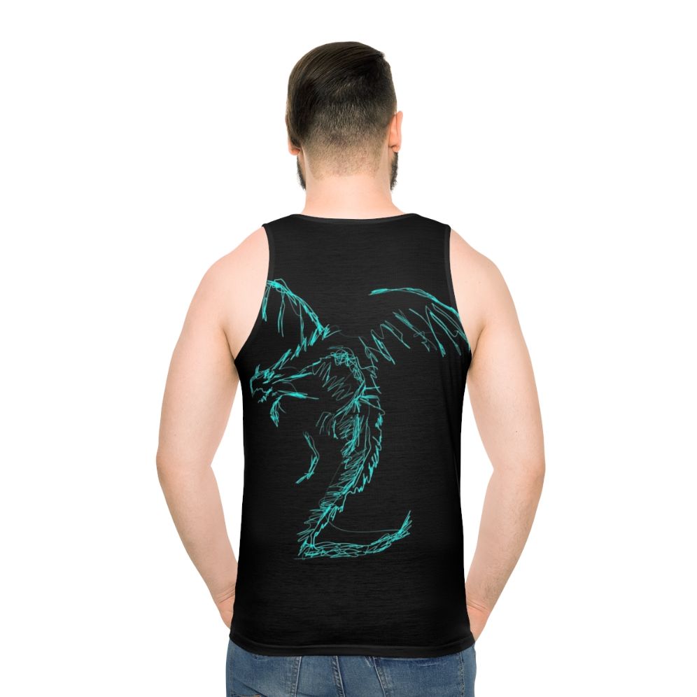 Mystic Lightning Dragon Scribble Unisex Tank Top
