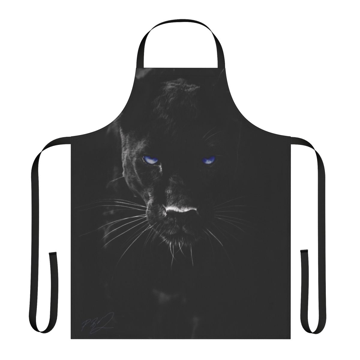 Dark Mother apron featuring a majestic black panther design, inspired by Marvel superheroes