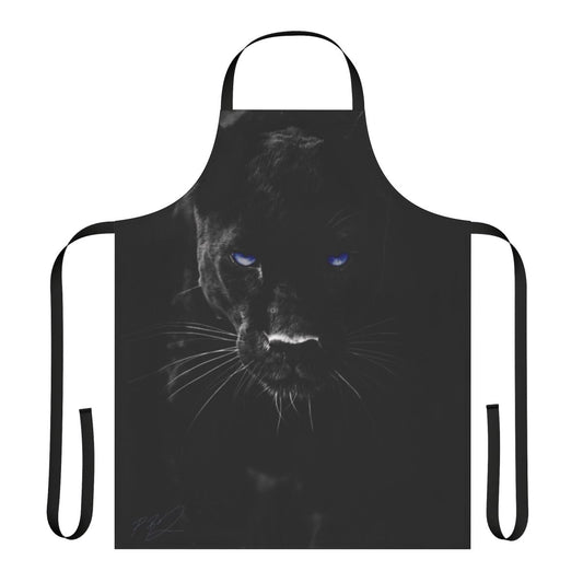 Dark Mother apron featuring a majestic black panther design, inspired by Marvel superheroes