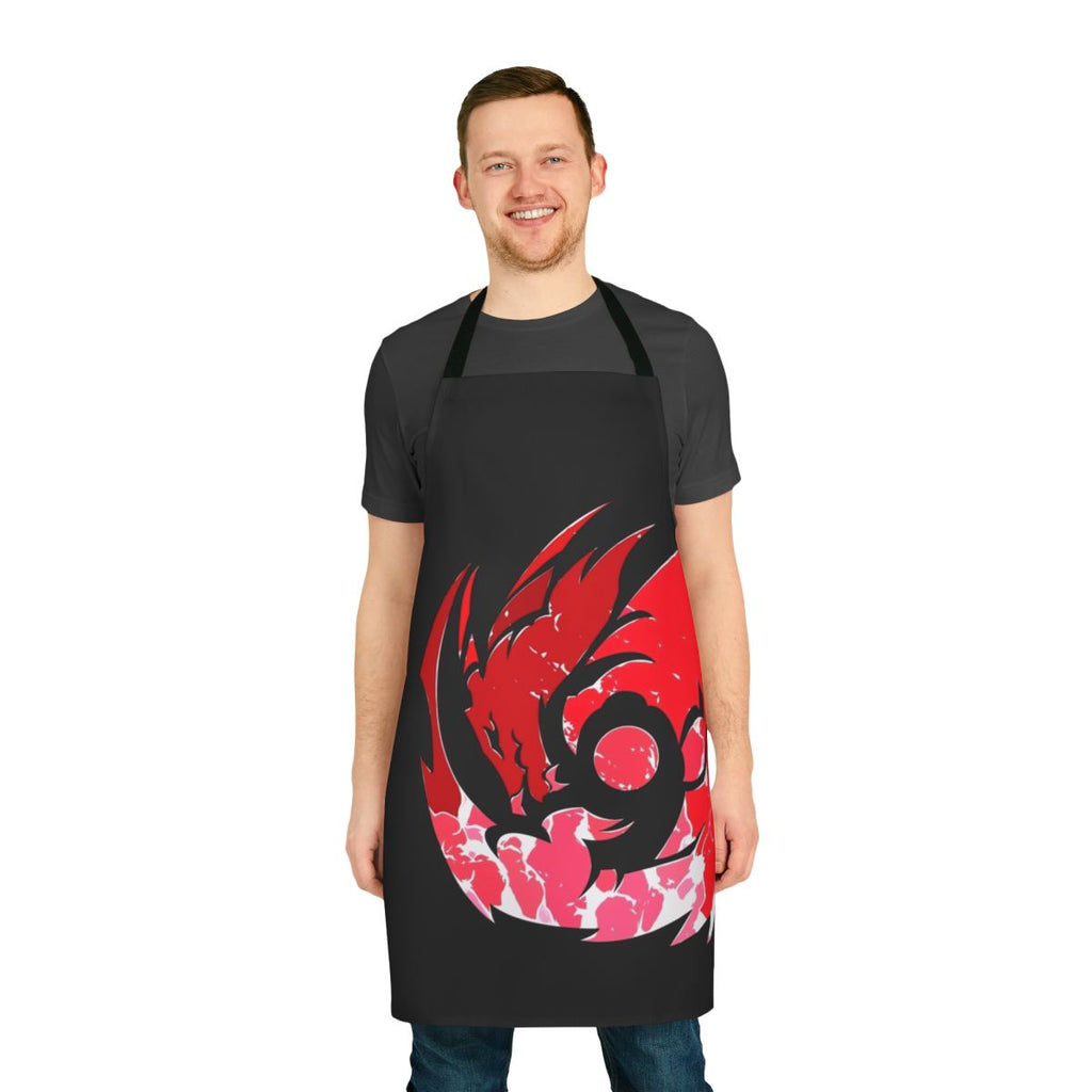 Mystic Fire Dragon Apron with Vibrant, Intricate Design