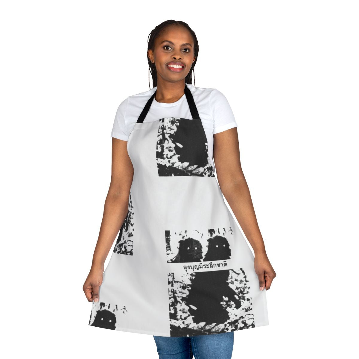 Apron featuring artwork inspired by the Thai arthouse film "Uncle Boonmee Who Can Recall His Past Lives"