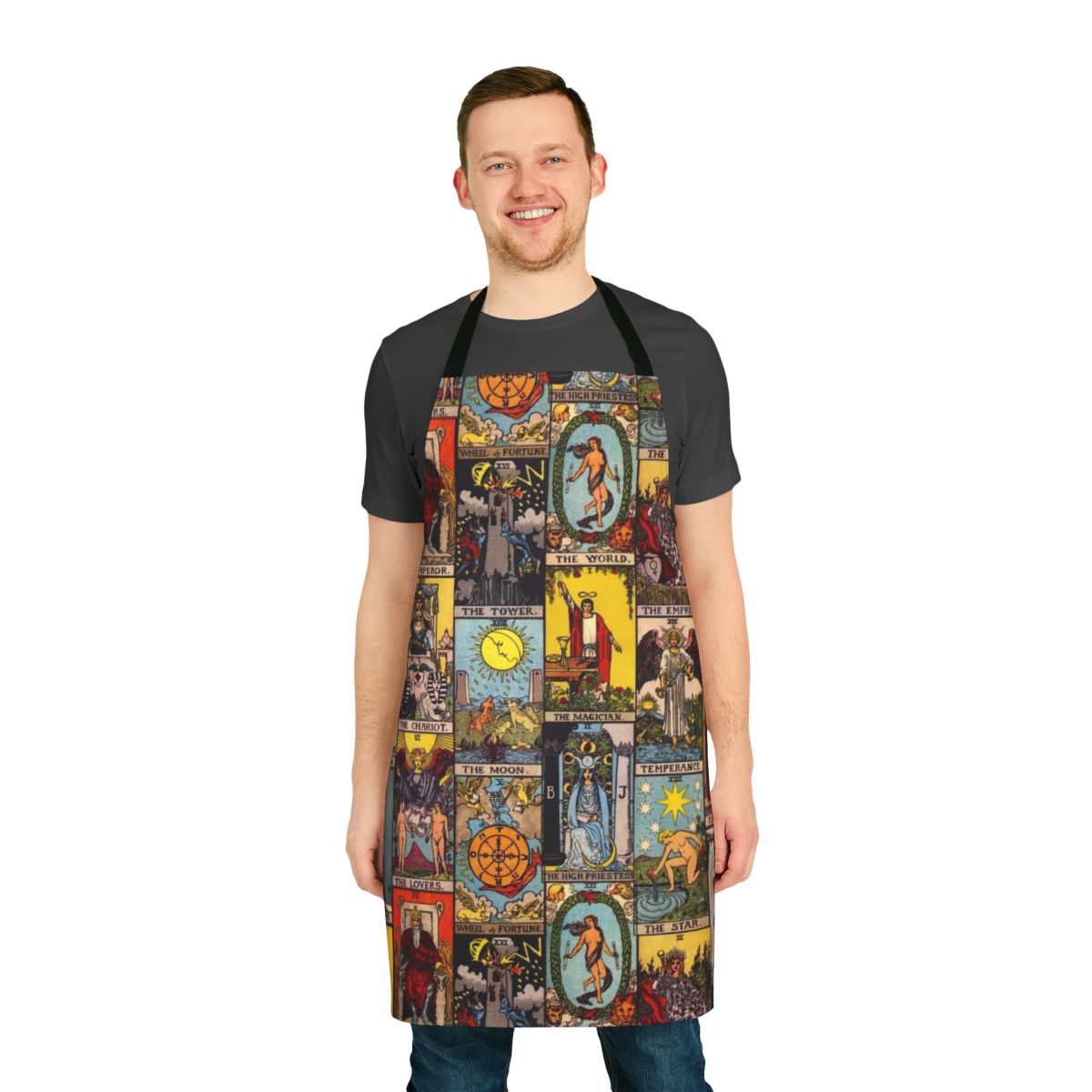 Mystical apron featuring the major arcana tarot card imagery