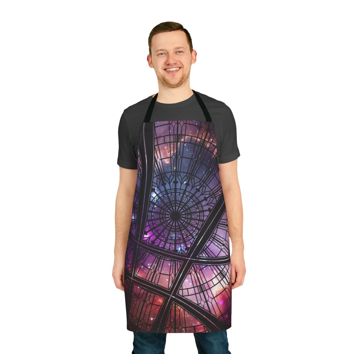 Apron featuring a strange window design inspired by the Marvel superhero Doctor Strange