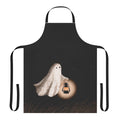 Twilight walk apron with ghostly lantern and starry night sky design