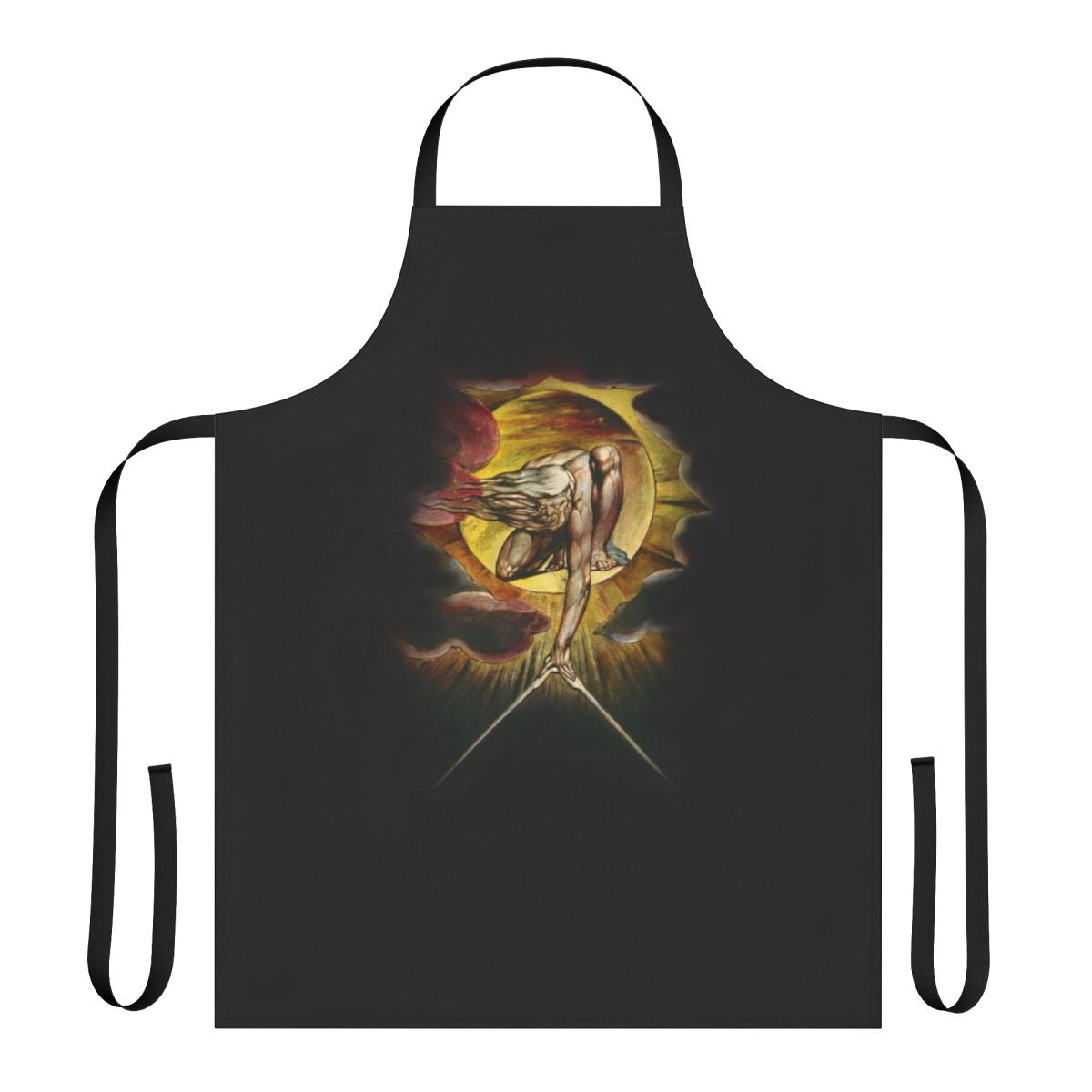 William Blake's The Ancient of Days etching art featured on an apron