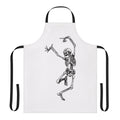Mystical witchcraft apron with skull and gothic design