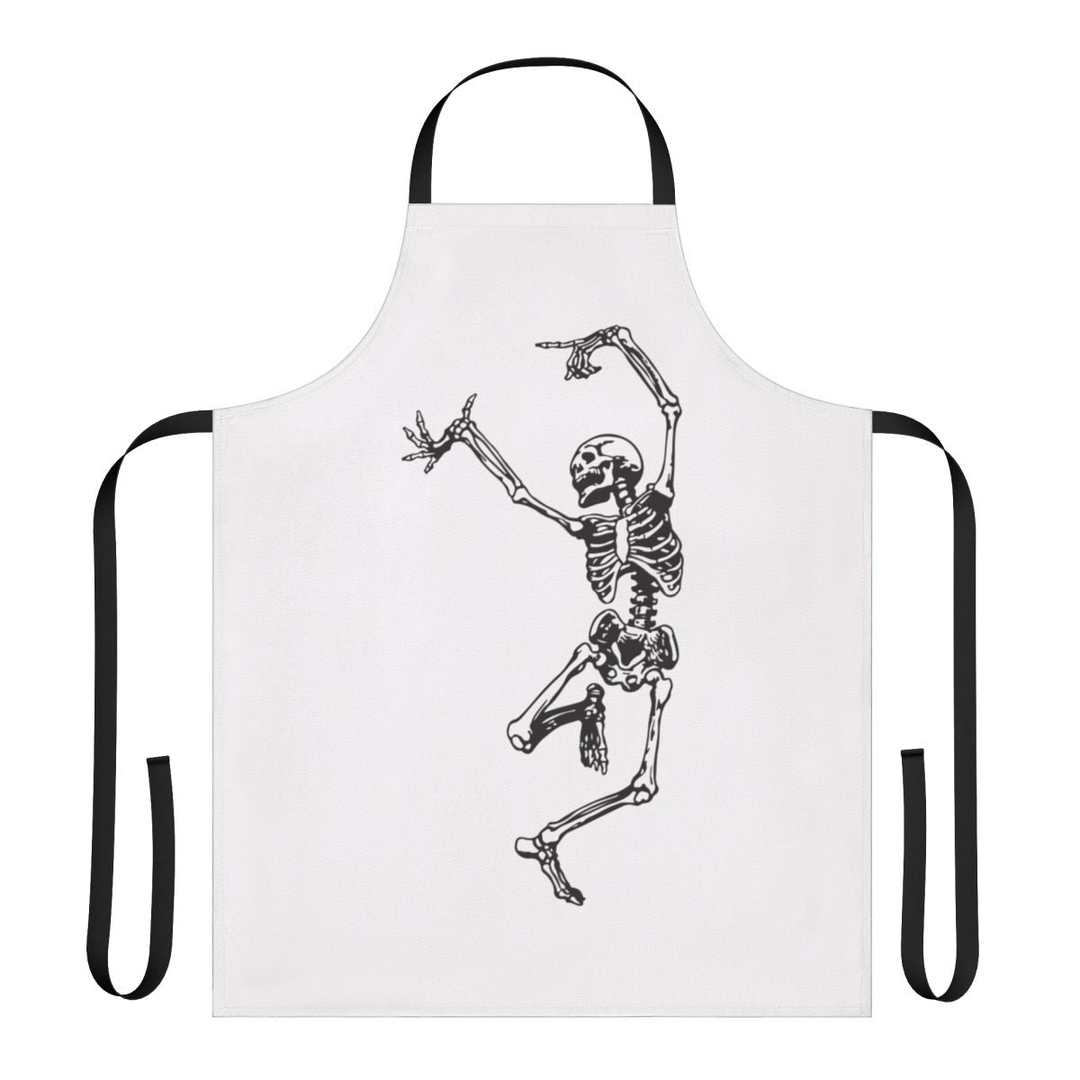 Mystical witchcraft apron with skull and gothic design