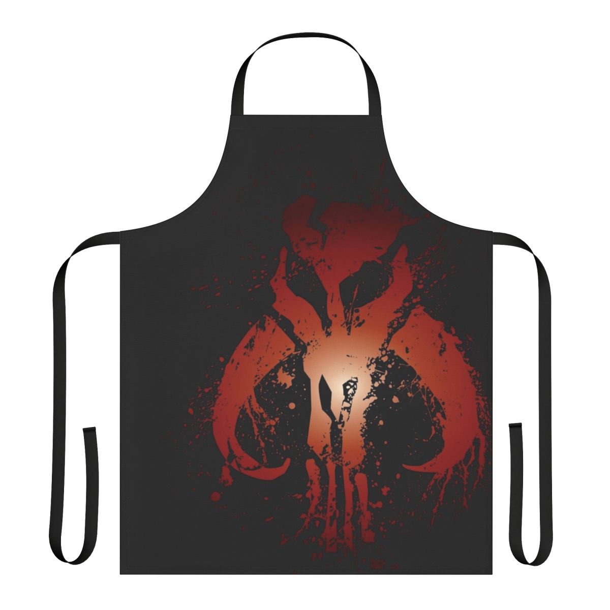 Mythic Mandalorian Skull Design on High-Quality Apron