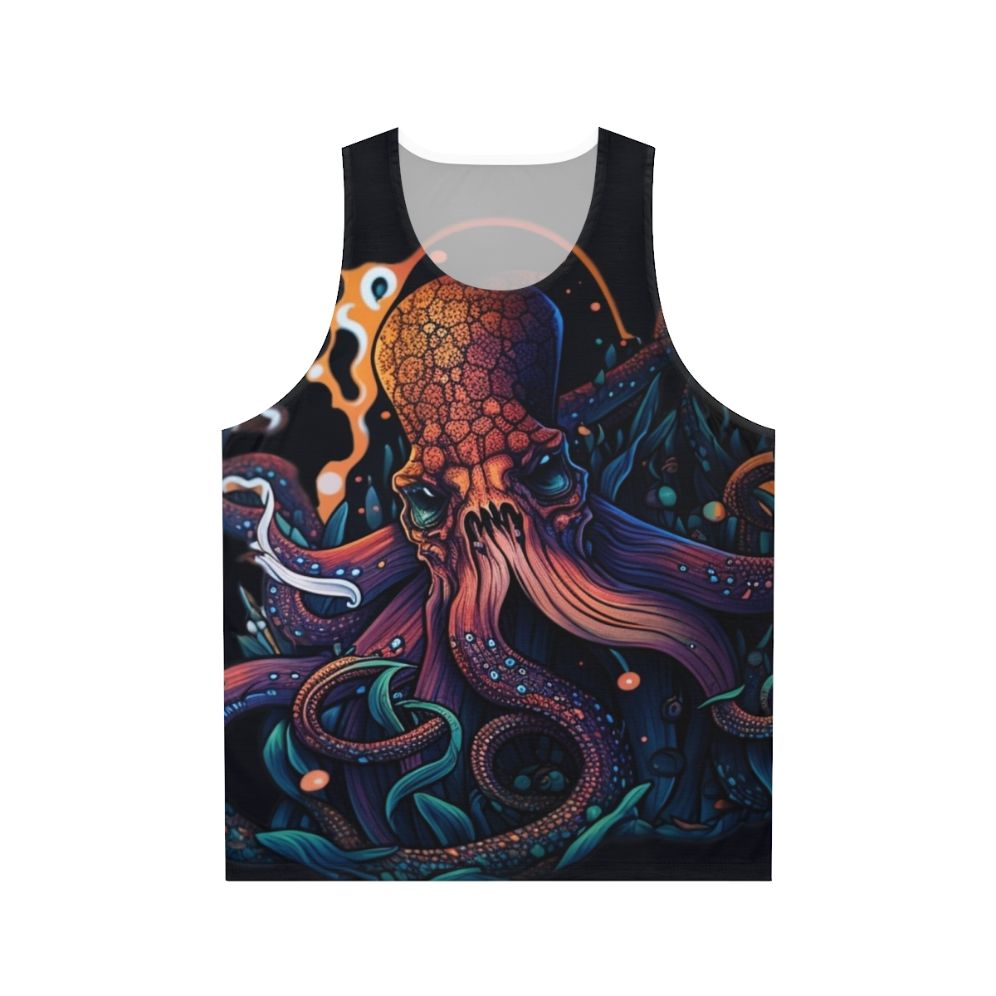 Unisex tank top featuring mythical creatures design
