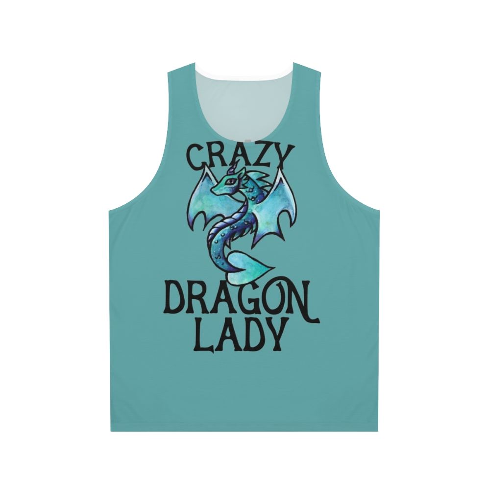 Mythical dragon lady unisex tank top