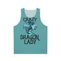 Mythical dragon lady unisex tank top