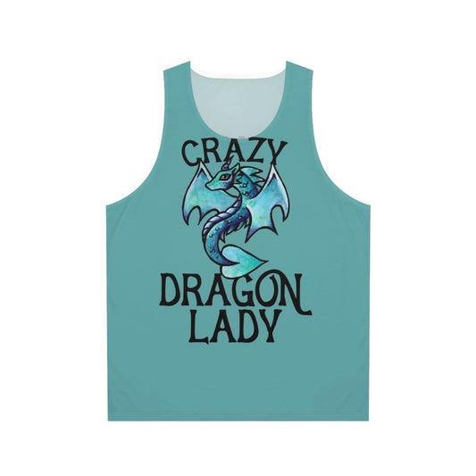 Mythical dragon lady unisex tank top