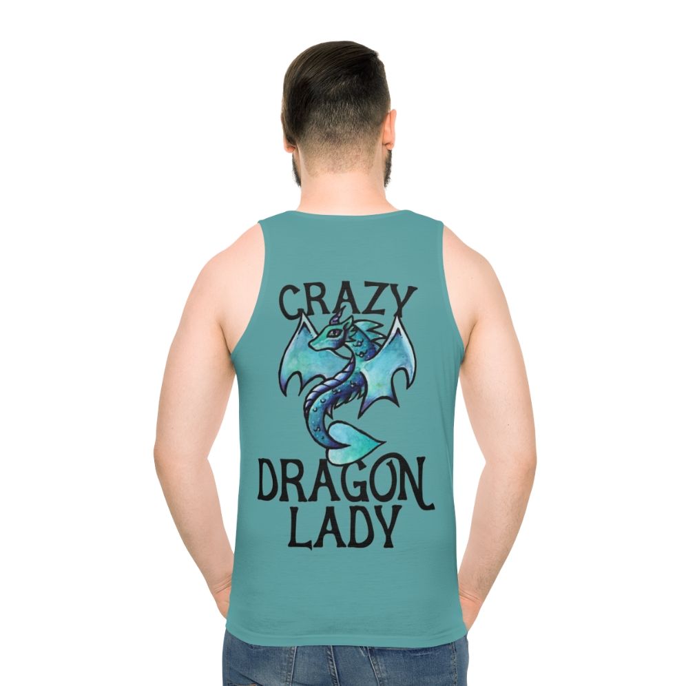 Mythical dragon lady unisex tank top