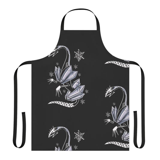 Apron featuring a mythological legendary animal, such as a dragon or other magical creature, in a fantasy art design.