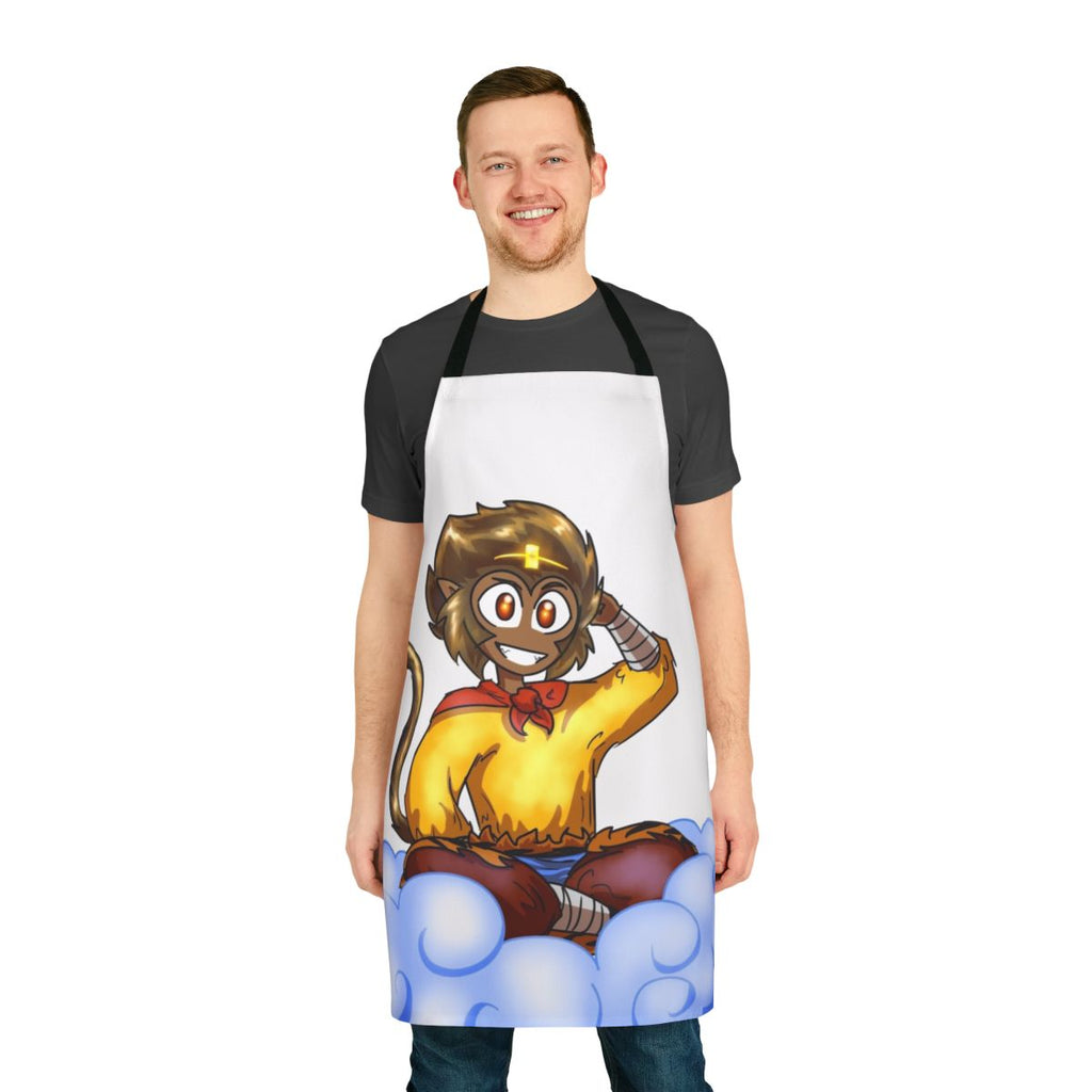 Monkey King inspired apron featuring Sun Wukong from the classic Chinese tale Journey to the West