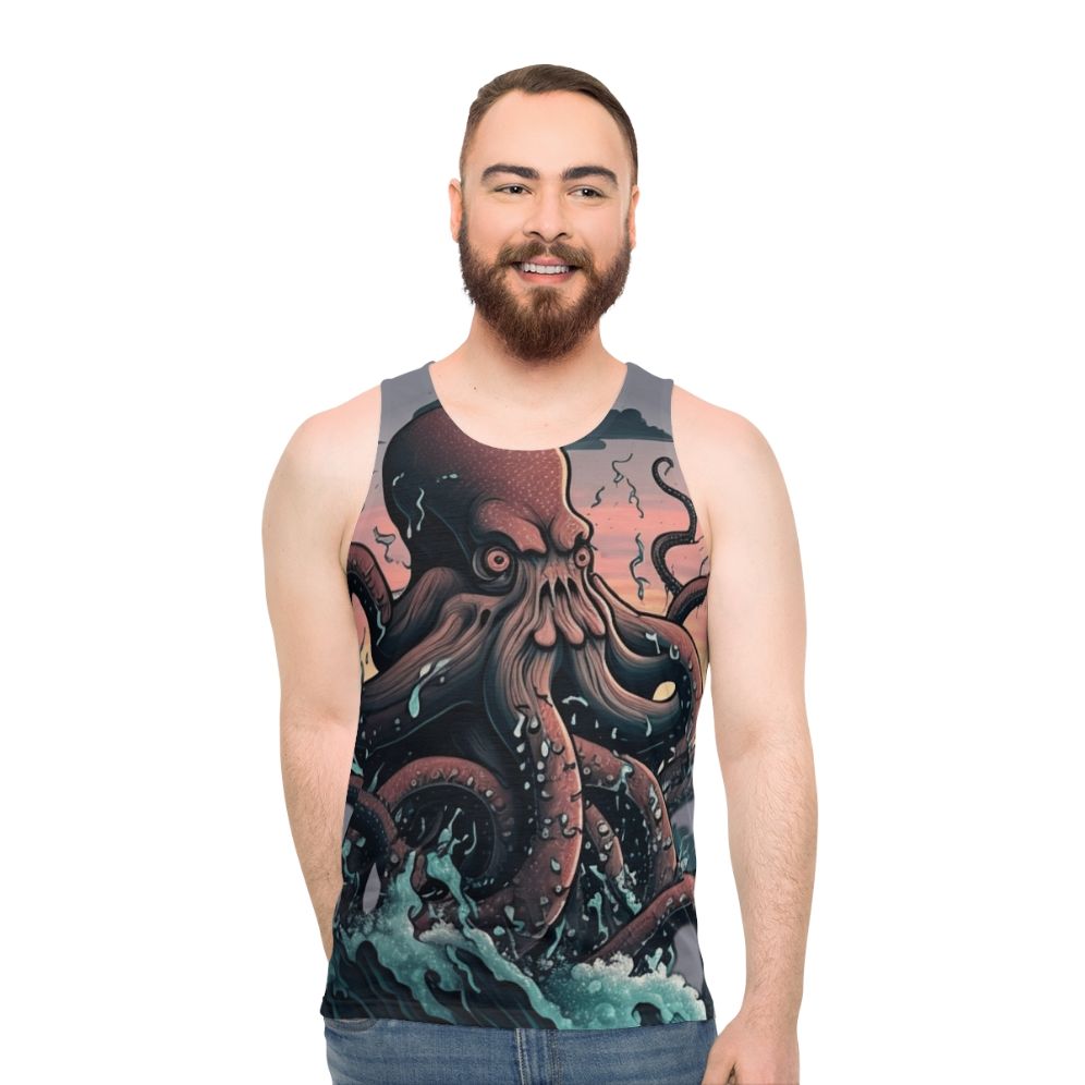 Mythical sea creatures unisex tank top