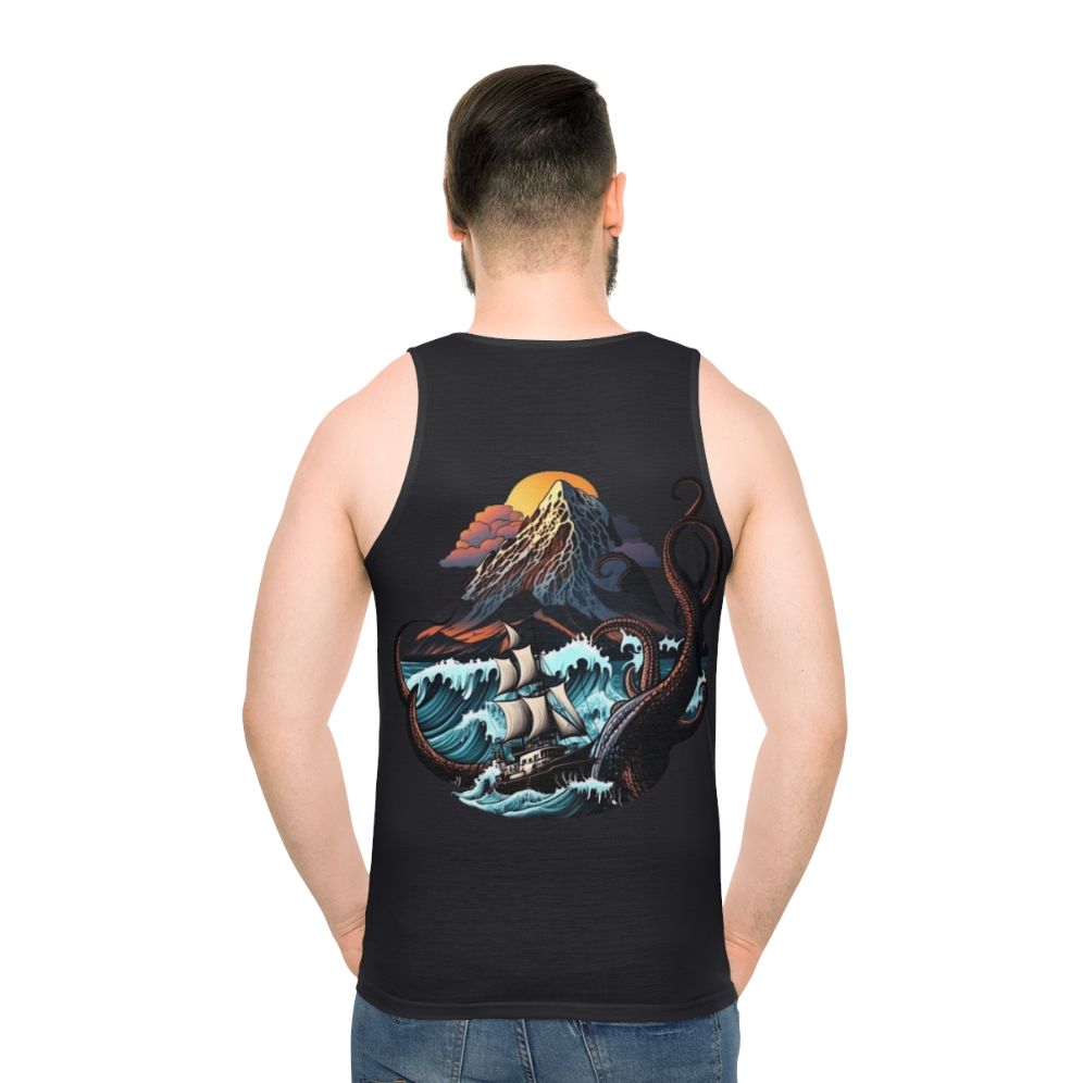 Unisex tank top featuring mythical sea creatures design