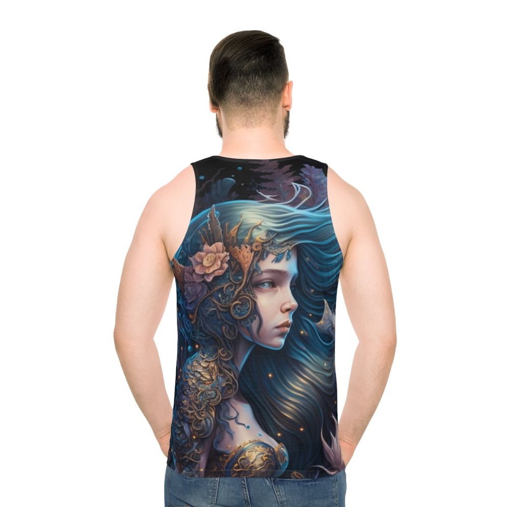 Unisex tank top featuring mythical sea creatures