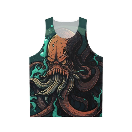 Unisex tank top featuring mythical sea creatures