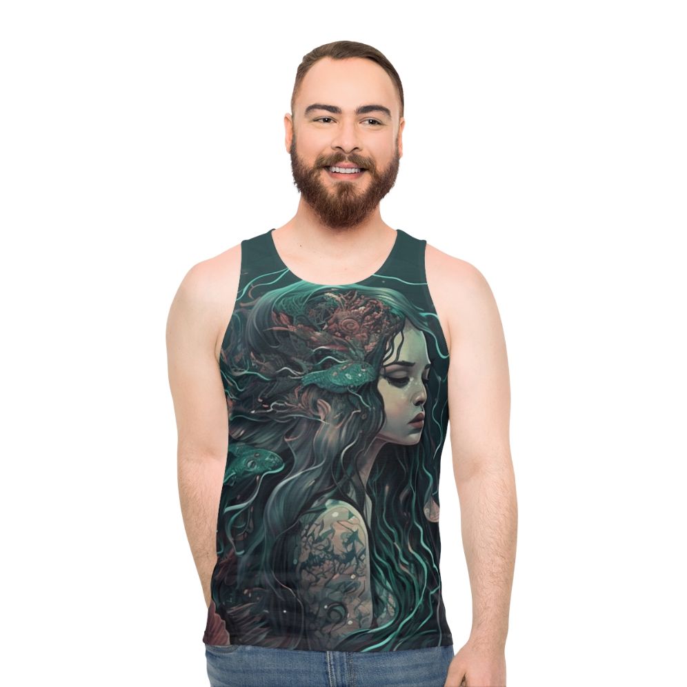 Mythical sea creatures unisex tank top
