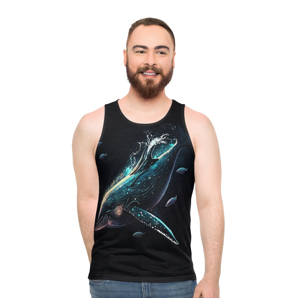 Unisex tank top featuring mythical sea creatures