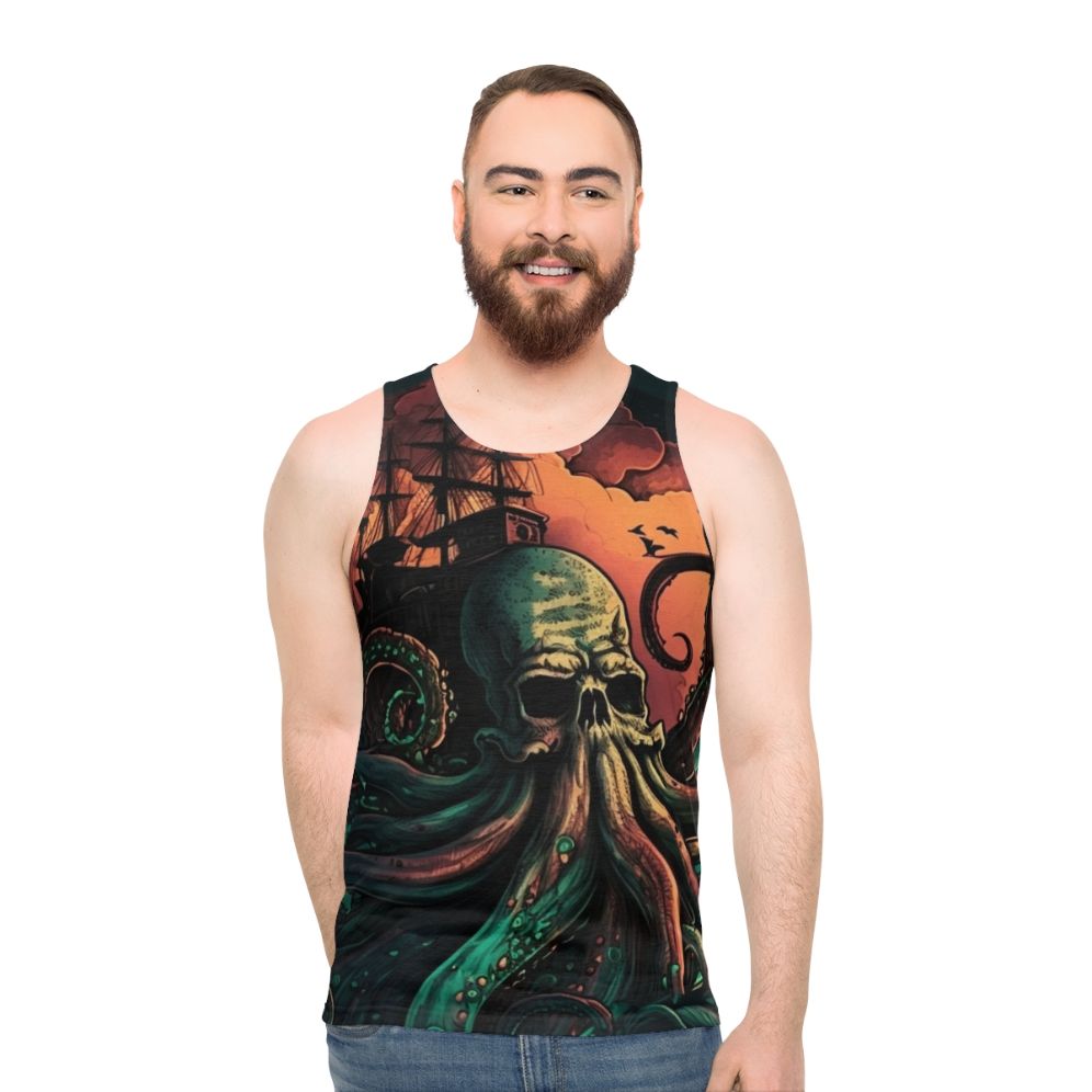 Mythical sea creatures unisex tank top
