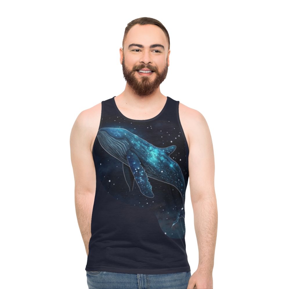 Unisex tank top with mythical sea creatures design